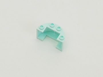 LEGO レゴ パーツ ハーフ シリンダー 2 x 4 x 2 - カットアウト 35402 ライトアクア