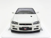 AUTOart 1/18 日産 スカイライン GT-R (R34) Vスペック II ホワイトパール