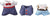 シルバニアファミリー Dress Up Set (Navy ＆ Light Blue) -ドレスアップセット(ネイビー＆ライトブルー)