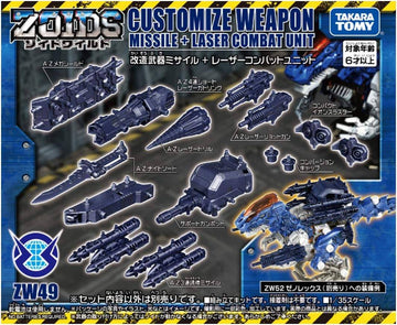 ZOIDS ゾイドワイルド ZW49 改造武器 ミサイル+レーザーコンバットユニット