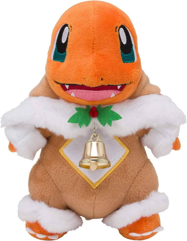 中古 ポケモンセンターオリジナル ぬいぐるみ Pokémon Frosty Christmas メブキジカポンチョのヒトカゲ