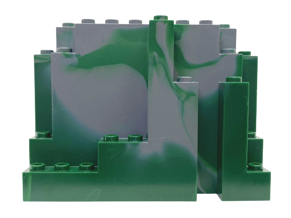 LEGO レゴ パーツ 山 レンガ 岩 パネル 単品 4 x 10 x 6 マーブル 