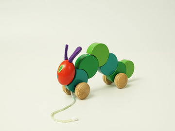 積み木・木製おもちゃ 他キャラクター はらぺこあおむし 木製くねくねプルトイ