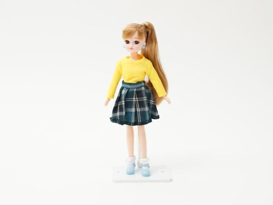 リカちゃん リカちゃん人形 黄色のトップスとチェックスカート[ドール