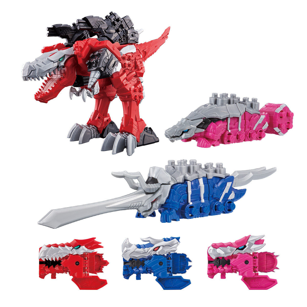 騎士竜戦隊リュウソウジャー 騎士竜シリーズ01&02&03 竜装合体 DXキシ