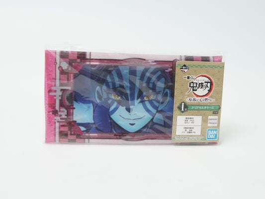 【新品】鬼滅の刃　猗窩座　5点セット　 一番くじ フィギュア　クリアマルチケース 雑貨 一番くじ 鬼滅の刃 刀を振るい心を燃やせ クリアマルチ