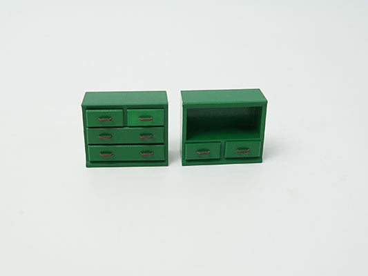シルバニアファミリー 家具 緑の家具 引き出し棚セット | toyplanet
