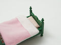 シルバニアファミリー 家具 緑の家具 ベッド ピンク