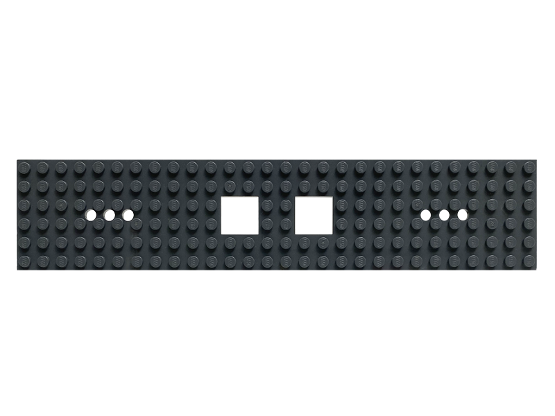 LEGO レゴ パーツ トレイン ベース 6 x 28 - 6穴 単品 グレー 